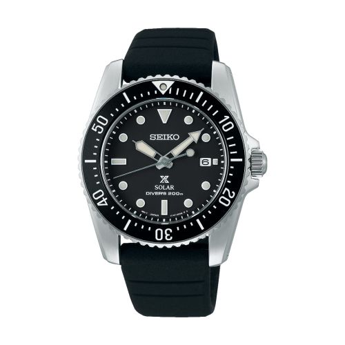 SEIKO Men's Hand Watch PROSPEX Black Resin Strap Black Dial SNE573P1