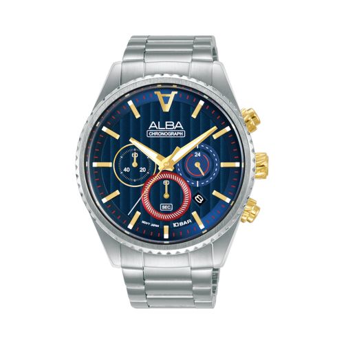 ALBA Men's Hand Watch FLAGSHIP Stainless Band Blue Dial AT3H97X1