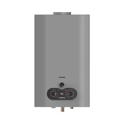 TORNADO Gas Water Heater 10 L Natural Gas Silver GHE-C10BNE-S