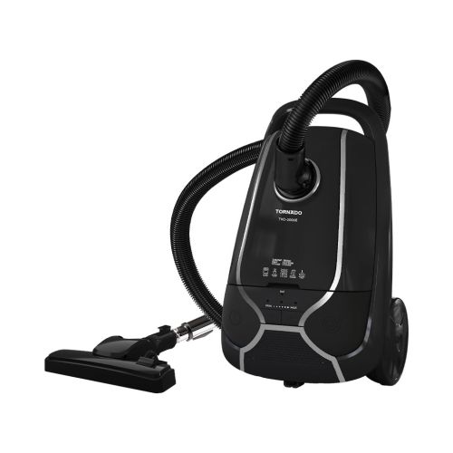 TORNADO Vacuum Cleaner 2000 Watt HEPA Filter Black TVC-2000EB