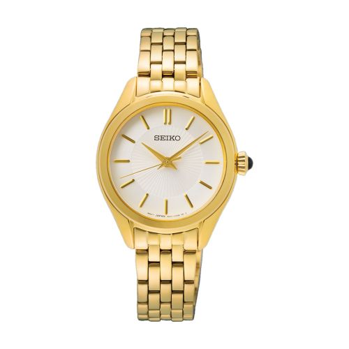 SEIKO Ladies' Hand Watch QUARTZ Stainless Band Silver Dial SUR538P1