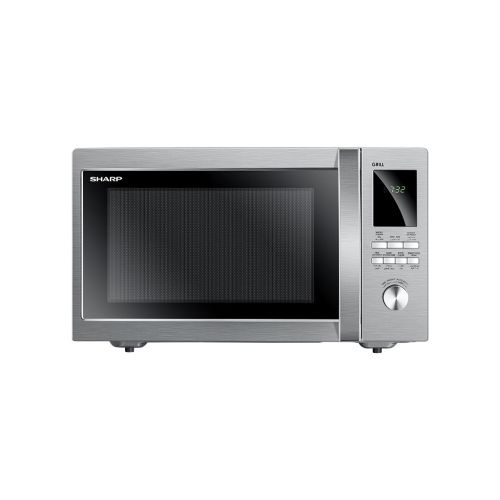 SHARP Microwave Grill 43 Liter 1100 Watt 8 Menus Silver R-78BR(ST)