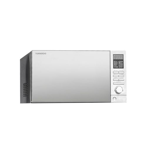 TORNADO Microwave Grill 25 Liter 900 Watt 10 Menus Silver MOM-C25BBE-S