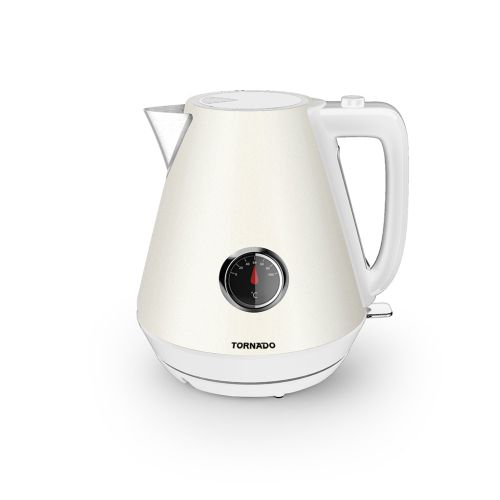 TORNADO Stainless Steel Kettle 1.7 Liter 1850-2200 Watt White TKP-2217-TC