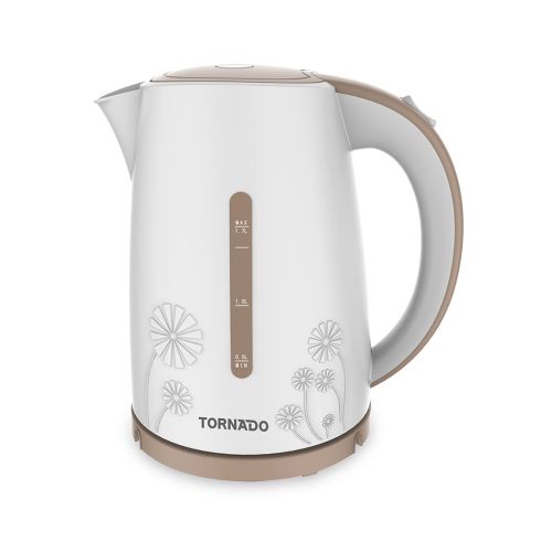 TORNADO Plastic Kettle 1.7 Liter 1850-2200 Watt White TKP-2117