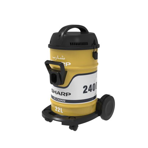 SHARP Pail Can Vacuum Cleaner 2400 Watt Cloth Filter Gold EC-CA2422-X