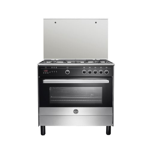 LA GERMANIA Cooker 90 x 60 - 5 Gas Burner Stainless x Black 9M10G4A1X4AWW