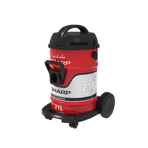 SHARP Pail Can Vacuum Cleaner 2100 Watt Cloth Filter Red EC-CA2121-X