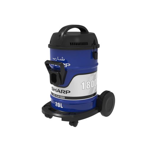SHARP Pail Can Vacuum Cleaner 1800 Watt Cloth Filter Blue EC-CA1820-X