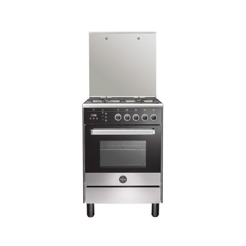LA GERMANIA Cooker 60 x 60 - 4 Gas Burners Stainless x Black 6M80G4A1X4AWW