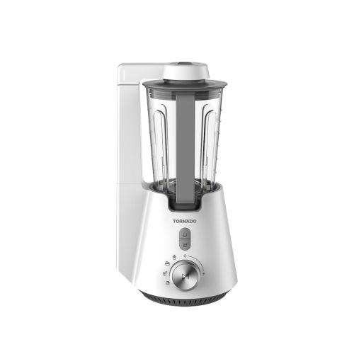 TORNADO Vacuum Blender 1000 Watt 1.5 Liter Extra 0.6 Liter Bottle White TVBL-1000LI