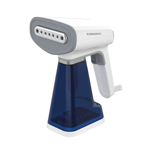 TORNADO Portable Steam Iron 1100-1300 Watt White x Blue TST-HS1300