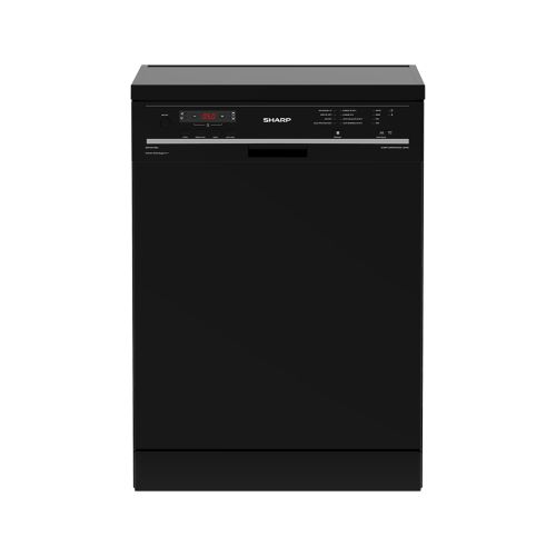 SHARP Dishwasher 15 Person 60 cm Inverter Digit 8 Programs Black QW-V815-BK2