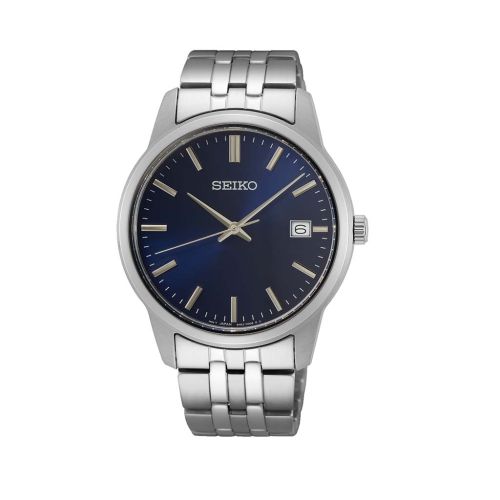 SEIKO Men's Hand Watch QUARTZ Stainless Steel Band Blue Dial SUR399P1