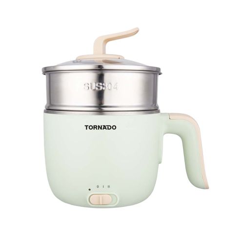 TORNADO Electric Pot 1.2 Liter 600 Watt Mint Green x Pink TNC-600