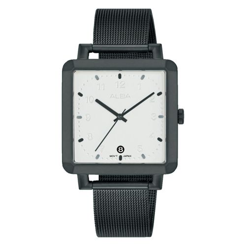 ALBA Men's Hand Watch ACTIVE Stainless Band, Silver Dial AG8L73X1