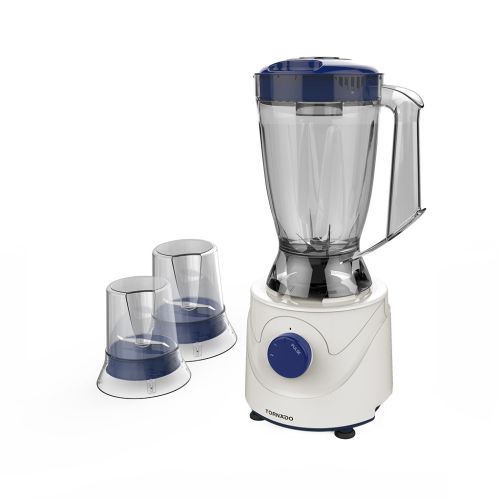 خلاط كهربائي تورنيدو 400 وات 1.5 لتر 2 مطحنة أزرق BL400/2-BLUE