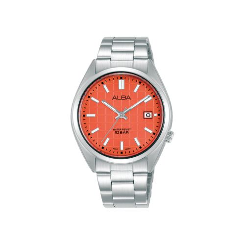 ALBA Ladies' Hand Watch ACTIVE Stainless Band Orange Dial AG8M39X1