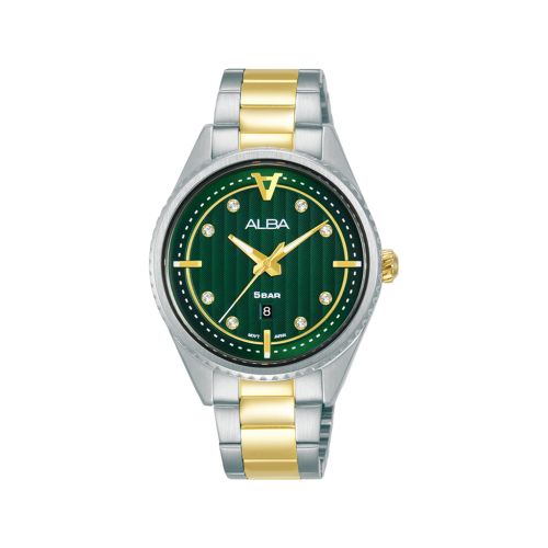 ALBA Ladies' Hand Watch FLAGSHIP Stainless Band Green Dial AH7AJ5X1