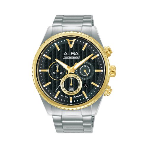 ALBA Men's Hand Watch FLAGSHIP Stainless Band Black Dial AT3H96X1