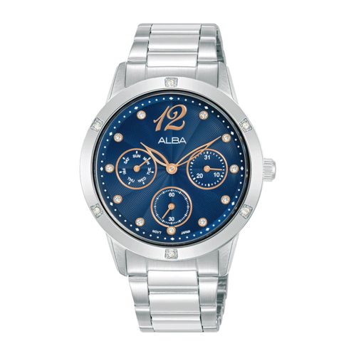 ALBA Ladies' Hand Watch FASHION Stainless Band Blue Dial AP6713X1