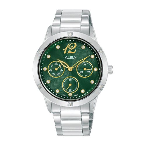 ALBA Ladies' Hand Watch FASHION Stainless Band Green Dial AP6715X1