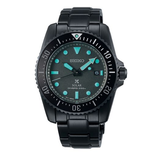 SEIKO Men's Hand Watch PROSPEX Stainless Band Black Dial SNE587P1