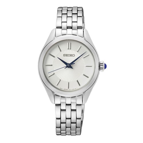 SEIKO Ladies' Hand Watch QUARTZ Stainless Band White Dial SUR537P1