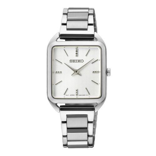 SEIKO Ladies' Hand Watch QUARTZ Stainless Band White Dial SWR073P1