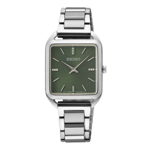 SEIKO Ladies' Hand Watch QUARTZ Stainless Band Oily Dial SWR075P1