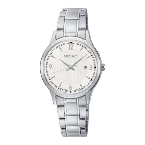 SEIKO Ladies' Hand Watch QUARTZ Stainless Band Silver Dial SXDG93P1