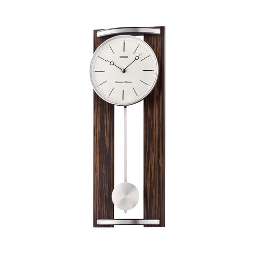 SEIKO Wall Clock Wooden Case With Automatic Silencer QXH078B