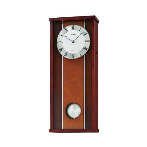 SEIKO Wall Clock Wooden Case Aluminum dial QXM396B