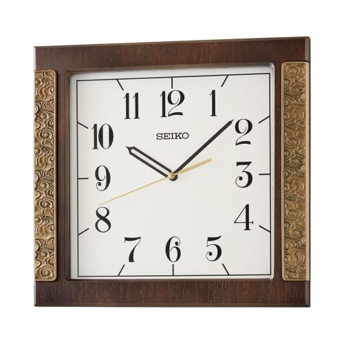 SEIKO Wall Clock Wooden Case QXA842Z