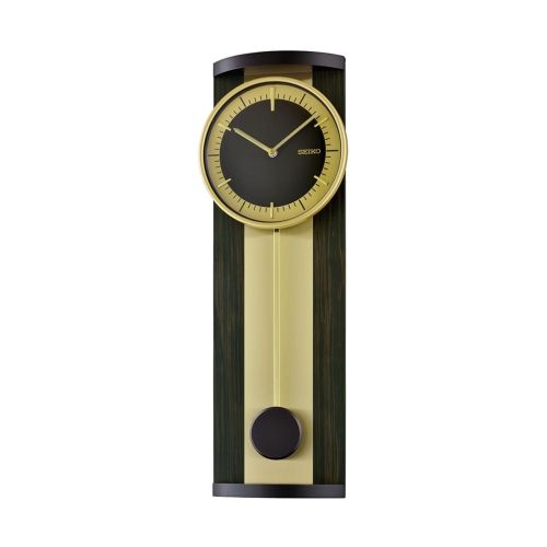 SEIKO Wall Clock Wooden Case With Pendulum QXC244G