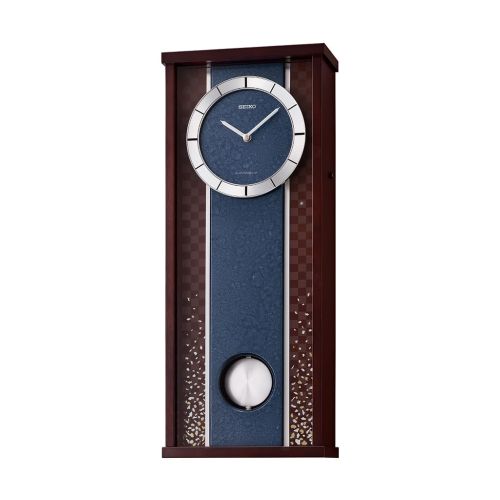SEIKO Wall Clock Wooden Case Aluminum dial QXM608B