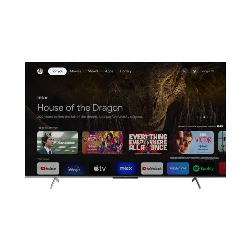 SHARP 4K Smart Deep Chroma Frameless TV 75 Inch Built-In Receiver 4T-C75FN6EX