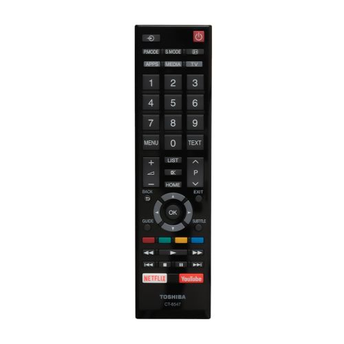 Remote Control TOSHIBA Smart LED TV Black